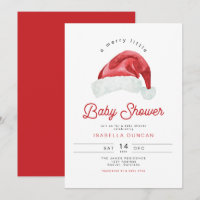 KRIS Cute Santa Hat Merry Pequeño Baby Shower