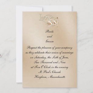 Invitación KRW Love Swans Custom Wedting