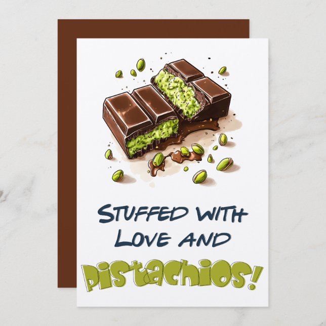 Invitación Kunafa de Dubái relleno de amor ك ن・ف. (Anverso / Reverso)