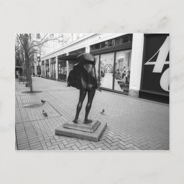 Invitación Kvinneakt y la postal de los Pigeons (Anverso)