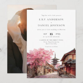 Invitación Kyoto Japan Destination Photo Wedding