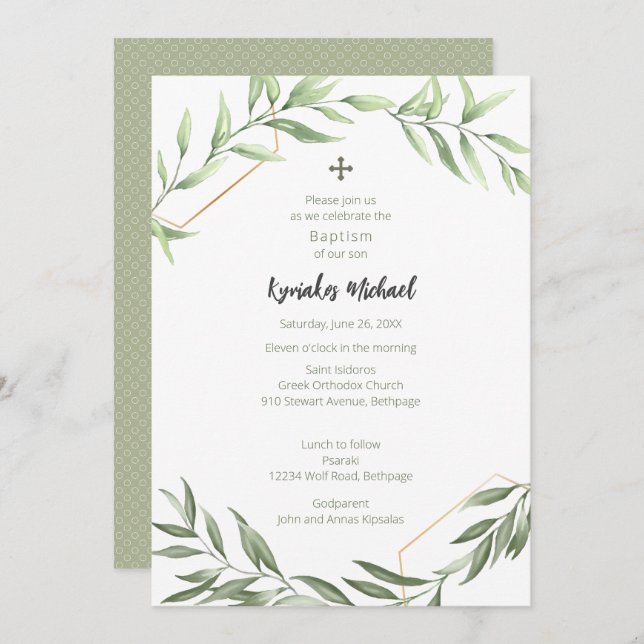 Invitación Kyriakos Dot (Anverso / Reverso)