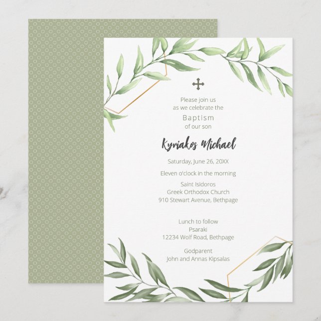 Invitación Kyriakos Punto (Anverso / Reverso)