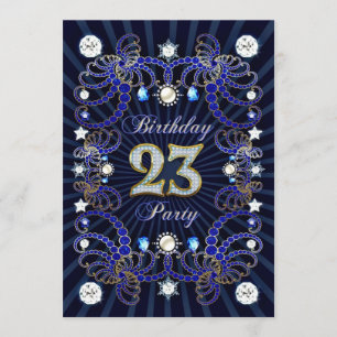 Invitación la 23ro fiesta de cumpleaños invita con las masas