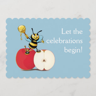 Invitación La abeja de miel Rosh HaShana