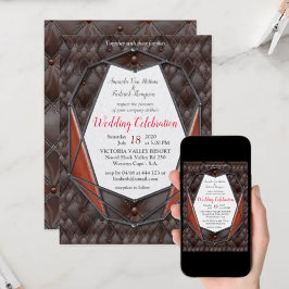 Invitación La academia de cuero 3D