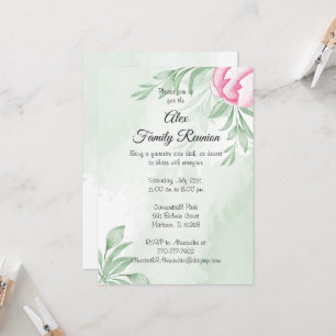 Invitación La acuarela Boho Eucalyptus deja la unión de la ve