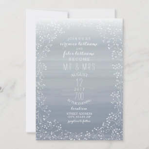 Invitación La acuarela chambraica inspiró al Boda de la respi