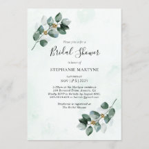 La acuarela de Eucalyptus deja una ducha de novia