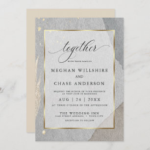 Invitación La acuarela de la tierra rusa cae sobre la piedra 