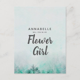 Invitación La acuarela del bosque de Ombre será mi chica de F
