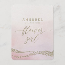 Invitación La acuarela en Rubor será mi chica flor