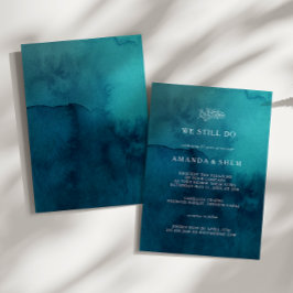 Invitación La acuarela oceánica húmeda que aún prometemos ren