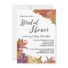 La acuarela otoñal deja una ducha nupcial Boda