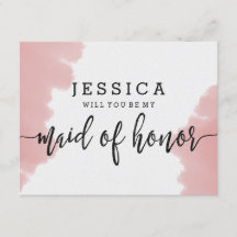 La acuarela rosa será mi empleada de honor