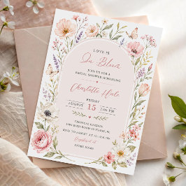 Invitación La amor está en flor Ducha de Novia Floral