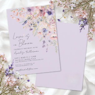 Invitación La Amor Está en Floración Regadera de Boda de Flor