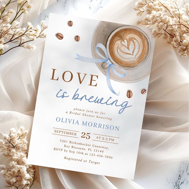 Invitación La Amor está Preparando Café Despedida de Soltera (Subido por el creador)