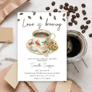 Invitación La amor está preparándose para la ducha de la novi