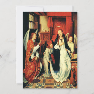 Invitación La Anunciación de la Virgen María por Hans Memling