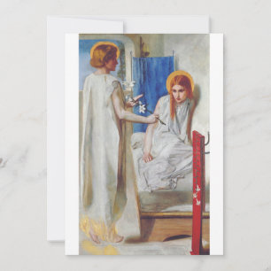 Invitación La Anunciación por Dante Gabriel Rossetti