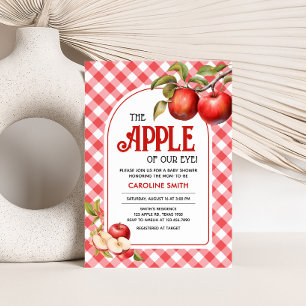 Invitación La Apple de nuestro ojo Baby Shower