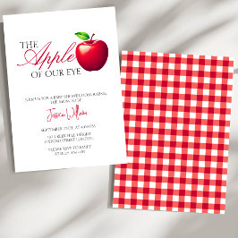 Invitación La Apple de nuestro ojo cae en Baby Shower