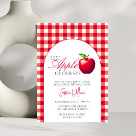 Invitación La Apple de nuestro ojo cae en Baby Shower