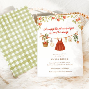 Invitación La Apple de nuestro Ojo otoño cae en Baby Shower