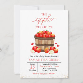 Invitación La Apple del Baby Shower Ojo