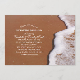 Invitación La Arena Y Las Ondas De La Playa Temática De La Du