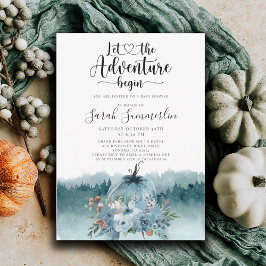 Invitación La aventura comienza con el agitado Baby Shower az