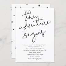 la aventura comienza con el boda moderno