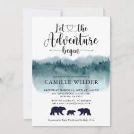 Invitación La aventura comienza en las montañas acuáticas de 