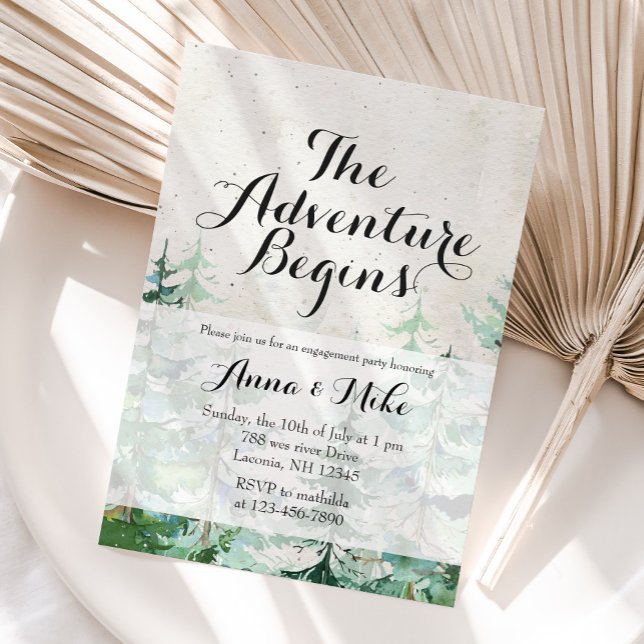 Invitación La aventura inicia una fiesta de compromiso ruso (Subido por el creador)