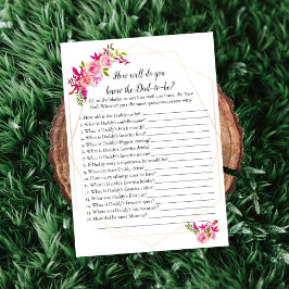 Invitación La Baby Shower de calabaza que conoce a papá mejor