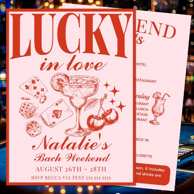 Invitación La Bachelorette Party de Las Vegas Personalizada I (Subido por el creador)