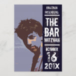 Invitación La banda de rock invita a Mitzvah en negro<br><div class="desc">¿Quién está listo para sacudir el Bimah? Lo es. Hacerlo una estrella y su Bar Mitzvah un evento que recordar. Esta invitación a Bar Mitzvah tiene un fondo angustiado en negro con una fuente grunge complementaria que lo une todo. Puedes personalizar prácticamente toda la información impresa con el nombre de...</div>