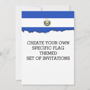 Invitación La bandera de El Salvador