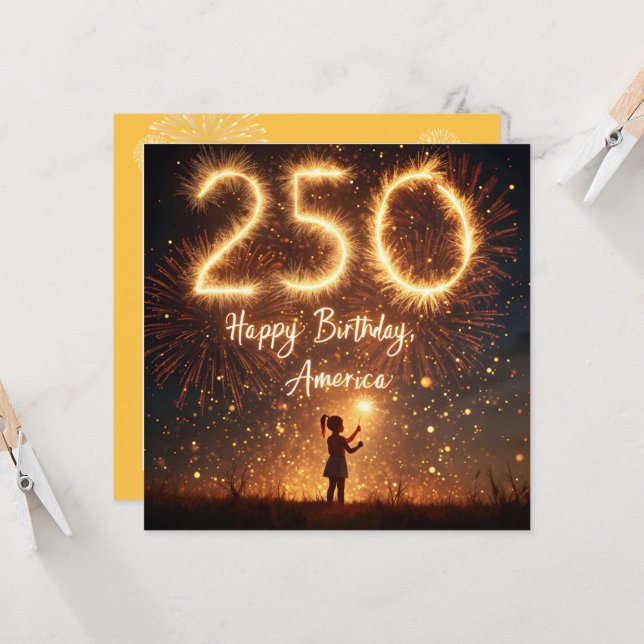 Invitación La barbacoa de cumpleaños número 250 de Estados Un (Anverso/Reverso In Situ)