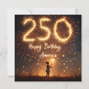 Invitación La barbacoa de cumpleaños número 250 de Estados Un