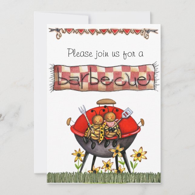 Invitación la barbacoa invita (Anverso)