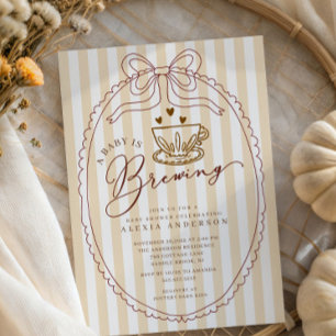 Invitación La bebé de mano está preparando Baby Shower