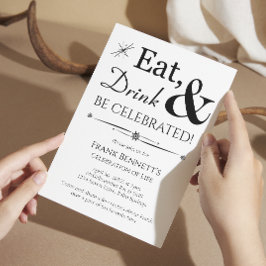 Invitación La bebida se celebra en la celebración retro de la