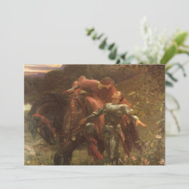 Invitación La Belle Dame sans MGracias por Frank Dicksee Boda