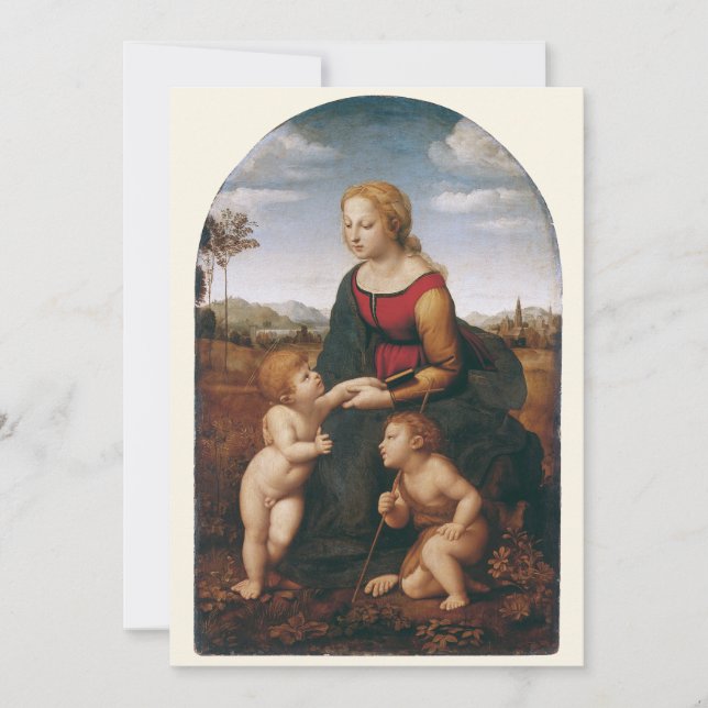 Invitación La Belle Jardinière de Rafael (Anverso)