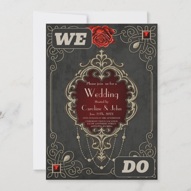 Invitación La belleza y la riqueza del amor (Anverso)