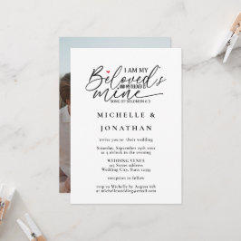 Invitación La Biblia fotográfica moderna versus el Boda crist