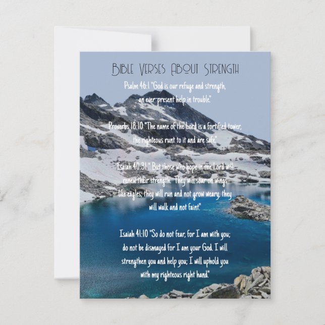 Invitación La Biblia Versa Sobre La Fuerza (Anverso)