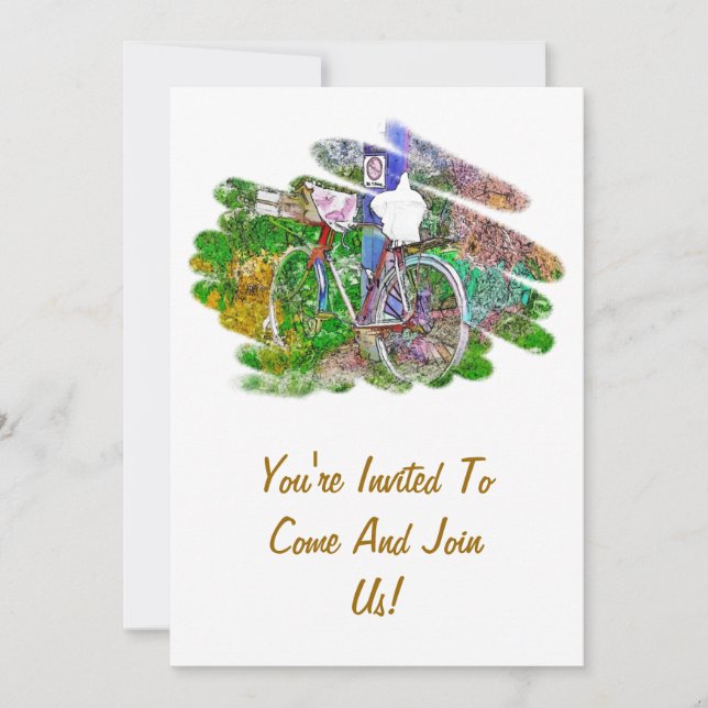 INVITACIÓN LA BICICLETA (Anverso)